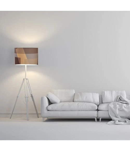 Abat-jours Lampadaires Abat-jour Art Deco Brown T 40 X H 27 4 Abat-jours Lampadaires Abat-jour Art Deco Brown T 40 X H 27 – Image 2