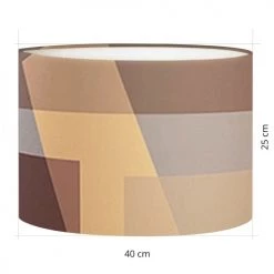 Abat-jours Lampadaires Abat-jour Art Deco Brown T 40 X H 27 7 Abat-jours Lampadaires Abat-jour Art Deco Brown T 40 X H 27 -Lampadaires || Lustres || Guirlandes et décorations lumineuses Soldes abat jour art deco brown t 40 x h 27 2