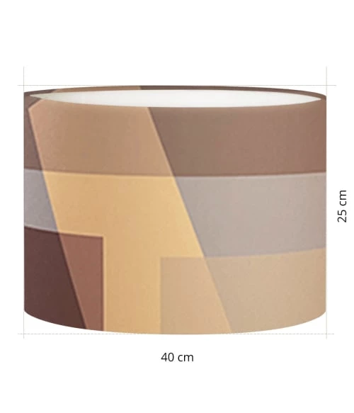 Abat-jours Lampadaires Abat-jour Art Deco Brown T 40 X H 27 5 Abat-jours Lampadaires Abat-jour Art Deco Brown T 40 X H 27 – Image 3