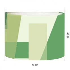 Abat-jours Lampadaires Abat-jour Art Deco Green T 40 X H 27 -Lampadaires || Lustres || Guirlandes et décorations lumineuses Soldes abat jour art deco green t 40 x h 27 2