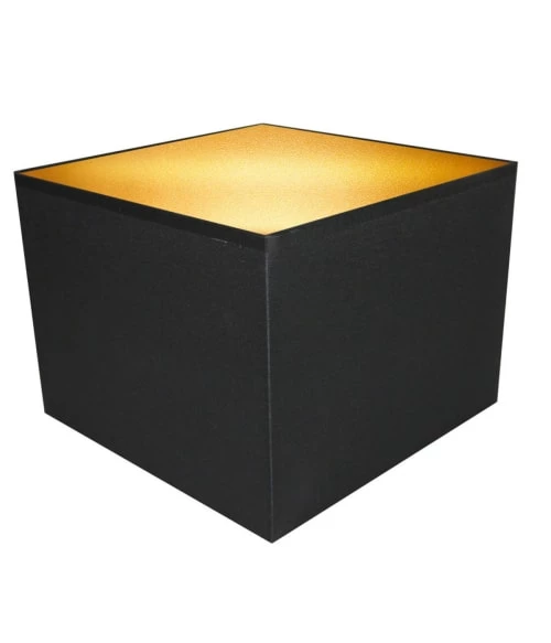 Abat-jours Lampadaires Abat-jour Carré Pour Lampadaire Noir Et Or T 40 X H 40 3 Abat-jours Lampadaires Abat-jour Carré Pour Lampadaire Noir Et Or T 40 X H 40