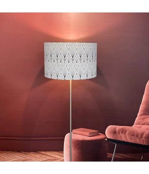 Abat-jours Lampadaires Abat-jour Cathédrale Bleu Marine Intérieur Cuivré T 40 X H 25 5 Abat-jours Lampadaires Abat-jour Cathédrale Bleu Marine Intérieur Cuivré T 40 X H 25 – Image 3