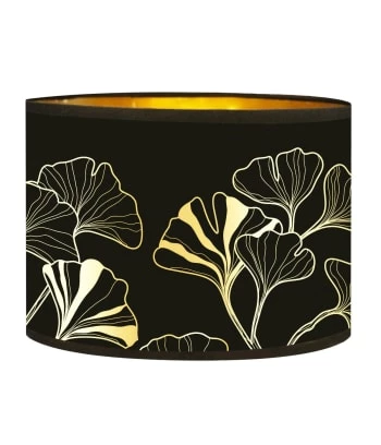 Abat-jours Lampadaires Abat-jour Lampadaire Doré Imprimé Noir Et Or Iris T 40 X H 25 7 Abat-jours Lampadaires Abat-jour Lampadaire Doré Imprimé Noir Et Or Iris T 40 X H 25 – Image 5