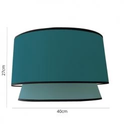Abat-jours Lampadaires Abat-jour Cleo Bleu T 40 X H 27 -Lampadaires || Lustres || Guirlandes et décorations lumineuses Soldes abat jour cleo bleu t 40 x h 27 2
