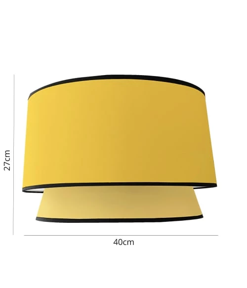 Abat-jours Lampadaires Abat-jour Cleo Jaune T 40 X H 27 5 Abat-jours Lampadaires Abat-jour Cleo Jaune T 40 X H 27 – Image 3