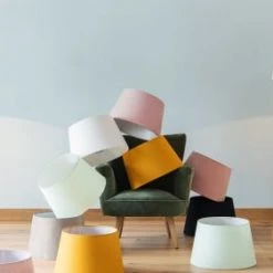 Maisons Du Monde Lampadaires Abat-jour En Velours Gris -Lampadaires || Lustres || Guirlandes et décorations lumineuses Soldes abat jour en velours gris 1000 8 2 197786 3