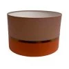 Abat-jours Lampadaires Abat-jour Lampadaire Bicolore Brique Et Beige T 45 X H 28 -Lampadaires || Lustres || Guirlandes et décorations lumineuses Soldes abat jour lampadaire bicolore brique et beige t 45 x h 28
