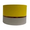 Abat-jours Lampadaires Abat-jour Lampadaire Bicolore Gris Et Jaune T 45 X H 28 -Lampadaires || Lustres || Guirlandes et décorations lumineuses Soldes abat jour lampadaire bicolore gris et jaune t 45 x h 28