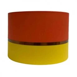Abat-jours Lampadaires Abat-jour Lampadaire Bicolore Jaune Et Orange T 45 X H 28 -Lampadaires || Lustres || Guirlandes et décorations lumineuses Soldes abat jour lampadaire bicolore jaune et orange t 45 x h 28 2