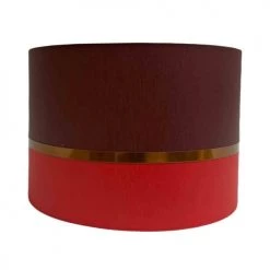 Abat-jours Lampadaires Abat-jour Lampadaire Bicolore Rouge Et Bordeaux Foncé T 45 X H 28 -Lampadaires || Lustres || Guirlandes et décorations lumineuses Soldes abat jour lampadaire bicolore rouge et bordeaux fonce t 45 x h 28 2