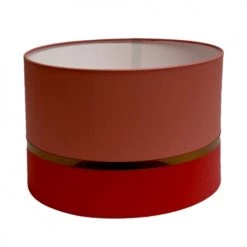 Abat-jours Lampadaires Abat-jour Lampadaire Bicolore Rouge T 45 X H 28 -Lampadaires || Lustres || Guirlandes et décorations lumineuses Soldes abat jour lampadaire bicolore rouge t 45 x h 28 2