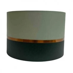 Abat-jours Lampadaires Abat-jour Lampadaire Bicolore Vert Empire Et Tilleul T 45 X H 28 -Lampadaires || Lustres || Guirlandes et décorations lumineuses Soldes abat jour lampadaire bicolore vert empire et tilleul t 45 x h 28 2