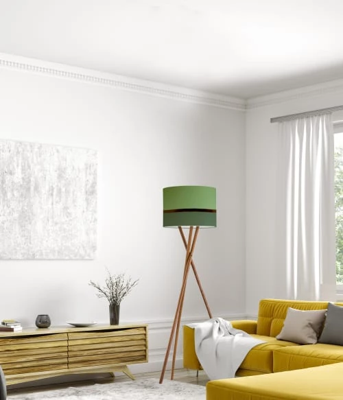 Abat-jours Lampadaires Abat-jour Lampadaire Bicolore Vert T 45 X H 28 4 Abat-jours Lampadaires Abat-jour Lampadaire Bicolore Vert T 45 X H 28 – Image 2