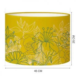 Abat-jours Lampadaires Abat-jour Lampadaire Bouquet Jaune Moutarde T 45 X H 25 -Lampadaires || Lustres || Guirlandes et décorations lumineuses Soldes abat jour lampadaire bouquet jaune moutarde t 45 x h 25 1