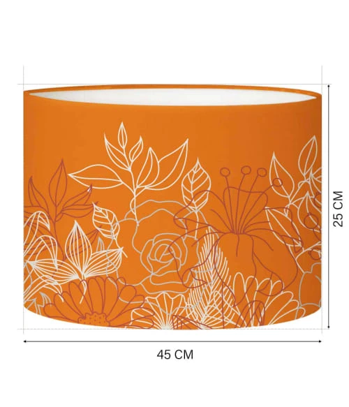 Abat-jours Lampadaires Abat-jour Lampadaire Bouquet Mandarine T 45 X H 25 5 Abat-jours Lampadaires Abat-jour Lampadaire Bouquet Mandarine T 45 X H 25 – Image 3