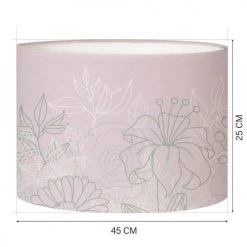 Abat-jours Lampadaires Abat-jour Lampadaire Bouquet Rose Poudré T 45 X H 25 -Lampadaires || Lustres || Guirlandes et décorations lumineuses Soldes abat jour lampadaire bouquet rose poudre t 45 x h 25 1