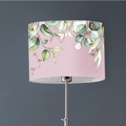 Abat-jours Lampadaires Abat-jour Lampadaire Branche Rose Poudré T 45 X H 25 -Lampadaires || Lustres || Guirlandes et décorations lumineuses Soldes abat jour lampadaire branche rose poudre t 45 x h 25 2