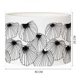Abat-jours Lampadaires Abat-jour Lampadaire Coquillage T 45 X H 25 -Lampadaires || Lustres || Guirlandes et décorations lumineuses Soldes abat jour lampadaire coquillage t 45 x h 25 1