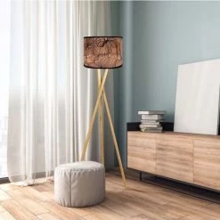 Abat-jours Lampadaires Abat-jour Lampadaire Cuivre Flora T 40 X H 25 -Lampadaires || Lustres || Guirlandes et décorations lumineuses Soldes abat jour lampadaire cuivre flora t 40 x h 25 1