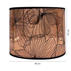 Abat-jours Lampadaires Abat-jour Lampadaire Cuivre Flora T 40 X H 25 -Lampadaires || Lustres || Guirlandes et décorations lumineuses Soldes abat jour lampadaire cuivre flora t 40 x h 25 3