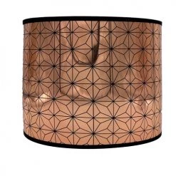 Abat-jours Lampadaires Abat-jour Lampadaire Cuivre Géo T 40 X H 25 -Lampadaires || Lustres || Guirlandes et décorations lumineuses Soldes abat jour lampadaire cuivre geo t 40 x h 25 2