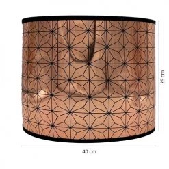 Abat-jours Lampadaires Abat-jour Lampadaire Cuivre Géo T 40 X H 25 -Lampadaires || Lustres || Guirlandes et décorations lumineuses Soldes abat jour lampadaire cuivre geo t 40 x h 25 3