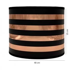 Abat-jours Lampadaires Abat-jour Lampadaire Cuivre Lino T 40 X H 25 -Lampadaires || Lustres || Guirlandes et décorations lumineuses Soldes abat jour lampadaire cuivre lino t 40 x h 25 3