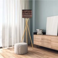 Abat-jours Lampadaires Abat-jour Lampadaire Cuivre Opus T 40 X H 25 -Lampadaires || Lustres || Guirlandes et décorations lumineuses Soldes abat jour lampadaire cuivre opus t 40 x h 25 1