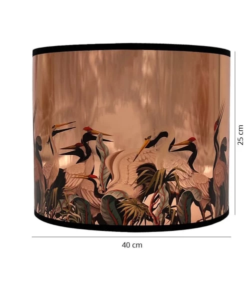 Abat-jours Lampadaires Abat-jour Lampadaire Cuivre Pélican T 40 X H 25 5 Abat-jours Lampadaires Abat-jour Lampadaire Cuivre Pélican T 40 X H 25 – Image 3