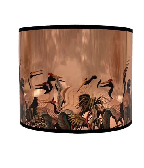 Abat-jours Lampadaires Abat-jour Lampadaire Cuivre Pélican T 40 X H 25 3 Abat-jours Lampadaires Abat-jour Lampadaire Cuivre Pélican T 40 X H 25