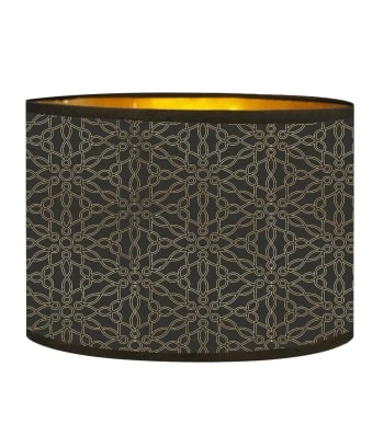 Abat-jours Lampadaires Abat-jour Lampadaire Doré Imprimé Noir Et Or Kiara T 40 X H 25 6 Abat-jours Lampadaires Abat-jour Lampadaire Doré Imprimé Noir Et Or Kiara T 40 X H 25 – Image 4