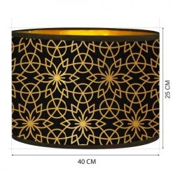 Abat-jours Lampadaires Abat-jour Lampadaire Doré Imprimé Noir Et Or Rosace T 40 X H 25 9 Abat-jours Lampadaires Abat-jour Lampadaire Doré Imprimé Noir Et Or Rosace T 40 X H 25 -Lampadaires || Lustres || Guirlandes et décorations lumineuses Soldes abat jour lampadaire dore imprime noir et or rosace t 40 x h 25 2