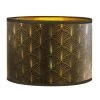 Abat-jours Lampadaires Abat-jour Lampadaire Doré Imprimé Noir Et Or Telio T 40 X H 25 -Lampadaires || Lustres || Guirlandes et décorations lumineuses Soldes abat jour lampadaire dore imprime noir et or telio t 40 x h 25