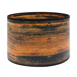 Abat-jours Lampadaires Abat-jour Lampadaire Effet Bois Ebène T 35 X H 20