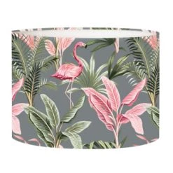 Abat-jours Lampadaires Abat-jour Lampadaire Flamand Rose Poudré T 45 X H 25 -Lampadaires || Lustres || Guirlandes et décorations lumineuses Soldes abat jour lampadaire flamand gris t 45 x h 25 6