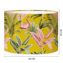 Abat-jours Lampadaires Abat-jour Lampadaire Flamand Jaune Moutarde T 45 X H 25 -Lampadaires || Lustres || Guirlandes et décorations lumineuses Soldes abat jour lampadaire flamand jaune moutarde t 45 x h 25 1