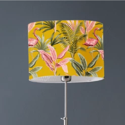 Abat-jours Lampadaires Abat-jour Lampadaire Flamand Jaune Moutarde T 45 X H 25 -Lampadaires || Lustres || Guirlandes et décorations lumineuses Soldes abat jour lampadaire flamand jaune moutarde t 45 x h 25 2
