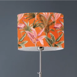 Abat-jours Lampadaires Abat-jour Lampadaire Flamand Mandarine T 45 X H 25 -Lampadaires || Lustres || Guirlandes et décorations lumineuses Soldes abat jour lampadaire flamand mandarine t 45 x h 25 2