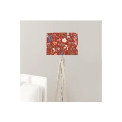 Abat-jours Lampadaires Abat-jour Lampadaire Fleur Rouge Acidulé T 45 X H 25 -Lampadaires || Lustres || Guirlandes et décorations lumineuses Soldes abat jour lampadaire fleur rouge acidule t 45 x h 25 2