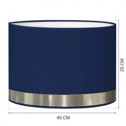 Abat-jours Lampadaires Abat-jour Lampadaire Jonc Bleu Et Aluminium T 45 X H 25 -Lampadaires || Lustres || Guirlandes et décorations lumineuses Soldes abat jour lampadaire jonc bleu et aluminium t 45 x h 25 2