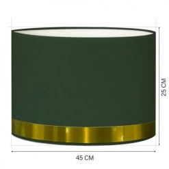 Abat-jours Lampadaires Abat-jour Lampadaire Jonc Vert Et Or T 45 X H 25 -Lampadaires || Lustres || Guirlandes et décorations lumineuses Soldes abat jour lampadaire jonc vert et or t 45 x h 25 2