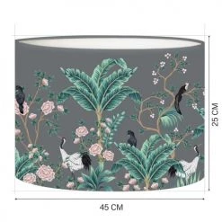 Abat-jours Lampadaires Abat-jour Lampadaire Jungle Gris T 45 X H 25 10 Abat-jours Lampadaires Abat-jour Lampadaire Jungle Gris T 45 X H 25 -Lampadaires || Lustres || Guirlandes et décorations lumineuses Soldes abat jour lampadaire jungle gris t 45 x h 25 1