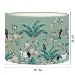 Abat-jours Lampadaires Abat-jour Lampadaire Jungle Vert Olive T 45 X H 25 -Lampadaires || Lustres || Guirlandes et décorations lumineuses Soldes abat jour lampadaire jungle vert olive t 45 x h 25 3
