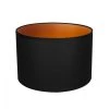 Abat-jours Lampadaires Abat-jour Lampadaire Rond Noir Et Cuivre T 35 X H 30 -Lampadaires || Lustres || Guirlandes et décorations lumineuses Soldes abat jour lampadaire rond noir et cuivre t 35 x h 30