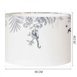 Abat-jours Lampadaires Abat-jour Lampadaire Singe T 45 X H 25 -Lampadaires || Lustres || Guirlandes et décorations lumineuses Soldes abat jour lampadaire singe t 45 x h 25 1