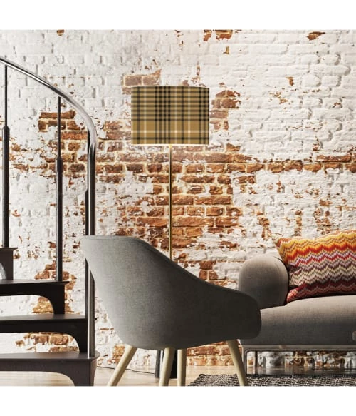 Abat-jours Lampadaires Abat-jour Lampadaire Tartan Joss T 40 X H 27 4 Abat-jours Lampadaires Abat-jour Lampadaire Tartan Joss T 40 X H 27 – Image 2