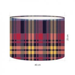 Abat-jours Lampadaires Abat-jour Lampadaire Tartan Kent T 40 X H 27 -Lampadaires || Lustres || Guirlandes et décorations lumineuses Soldes abat jour lampadaire tartan kent t 40 x h 27 2