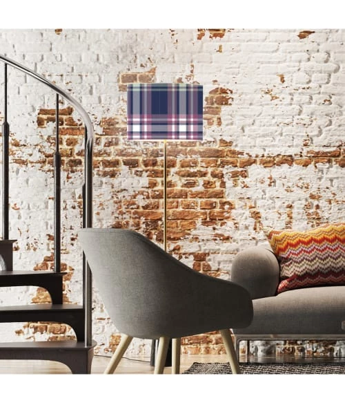 Abat-jours Lampadaires Abat-jour Lampadaire Tartan Lucy T 40 X H 27 4 Abat-jours Lampadaires Abat-jour Lampadaire Tartan Lucy T 40 X H 27 – Image 2