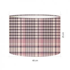 Abat-jours Lampadaires Abat-jour Lampadaire Tartan Melo T 40 X H 27 -Lampadaires || Lustres || Guirlandes et décorations lumineuses Soldes abat jour lampadaire tartan melo t 40 x h 27 2