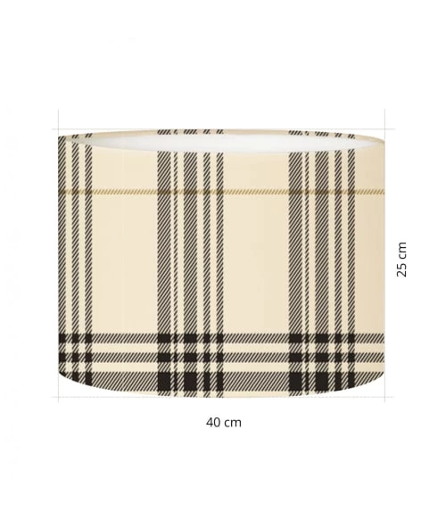 Abat-jours Lampadaires Abat-jour Lampadaire Tartan Sand T 40 X H 27 5 Abat-jours Lampadaires Abat-jour Lampadaire Tartan Sand T 40 X H 27 – Image 3